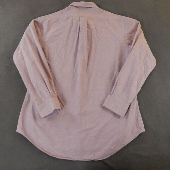 Ralph Lauren Men Shirt Purple Sz 15.5 32/33 Cotton Oxford Embroidered Pony Logo - Picture 7 of 7